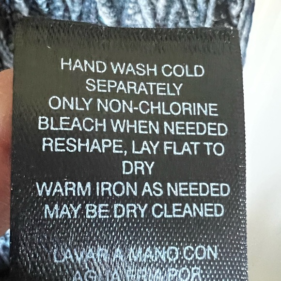 Chicos Open Front Blue Knit Sweater Size 2 Large Lightweight Lagenlook Boho - Picture 5 of 7